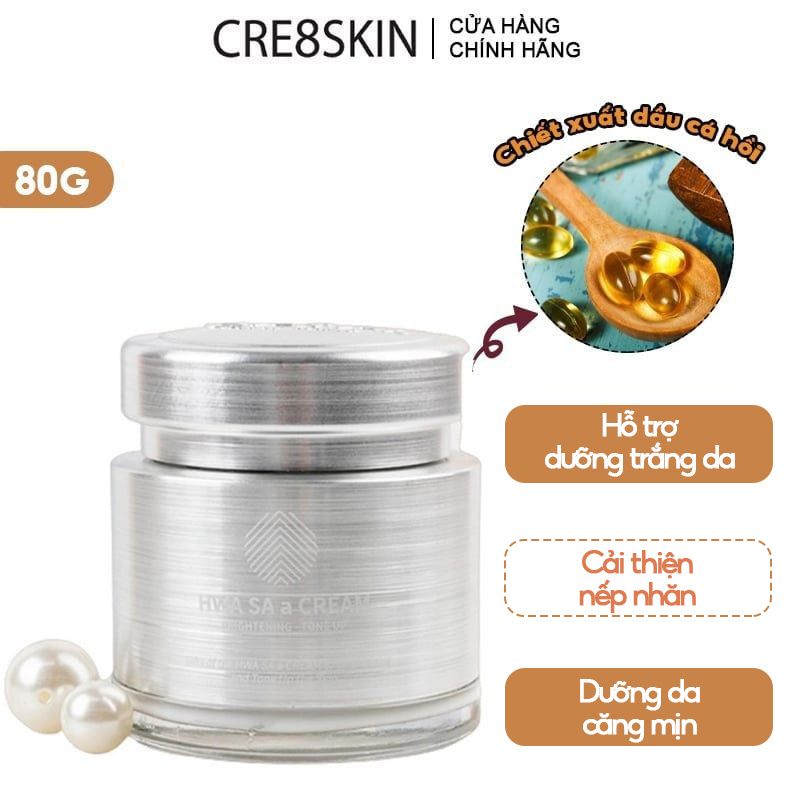 Kem Dưỡng Nâng Tông Ban Ngày, Hỗ Trợ Dưỡng Sáng Da Cre8Skin Hwa Sa A Cream 80g