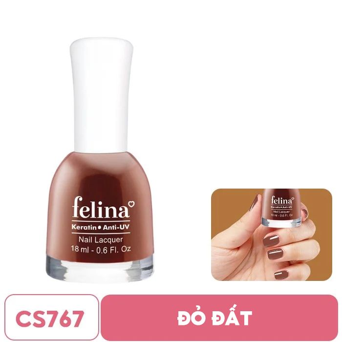 Sơn Móng Tay Lên Màu Chuẩn, Nuôi Dưỡng Móng, Màu Sắc Đa Dạng Felina Nail Lacquer 18ml