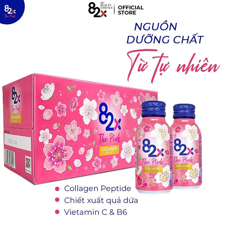 Nước Uống Bổ Sung Giúp Làm Đẹp Da Collagen 82X The Pink Collagen