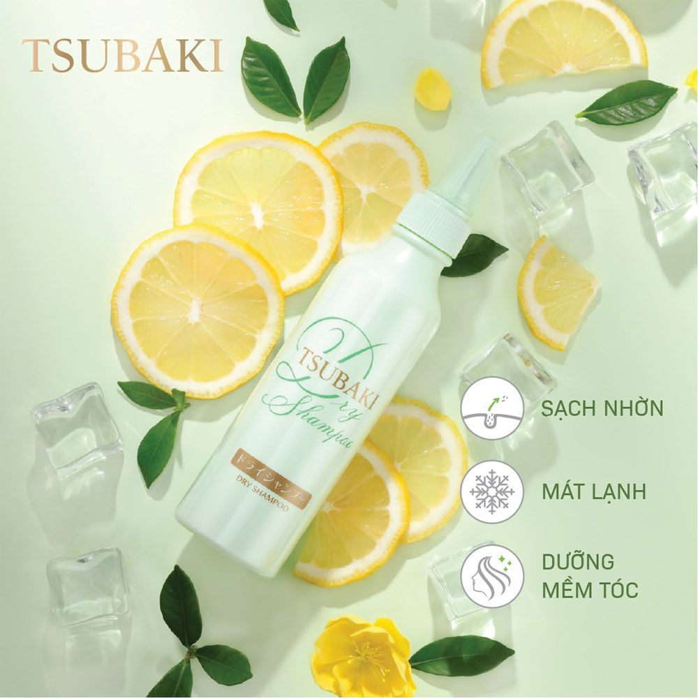 Dầu Gội Khô Dạng Gel Tsubaki Dry Shampoo 180ml