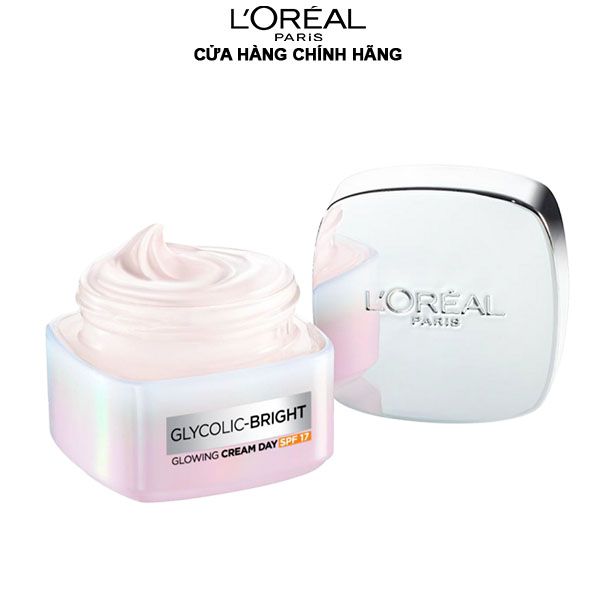 Kem Dưỡng Ban Ngày Hỗ Trợ Mờ Thâm Nám L'Oreal Glycolic Bright Glowing Cream Day