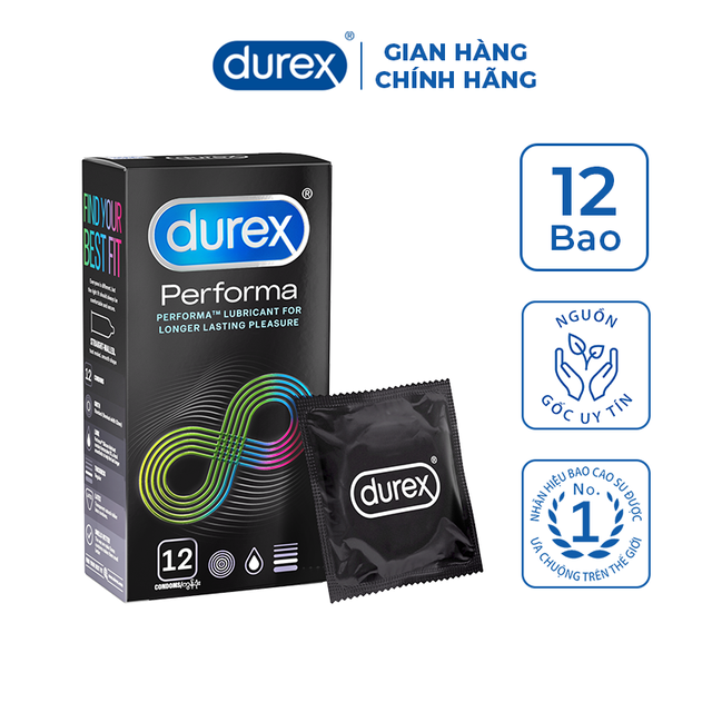 Bao Cao Su Durex Performa Condoms (Che tên sản phẩm khi giao hàng)