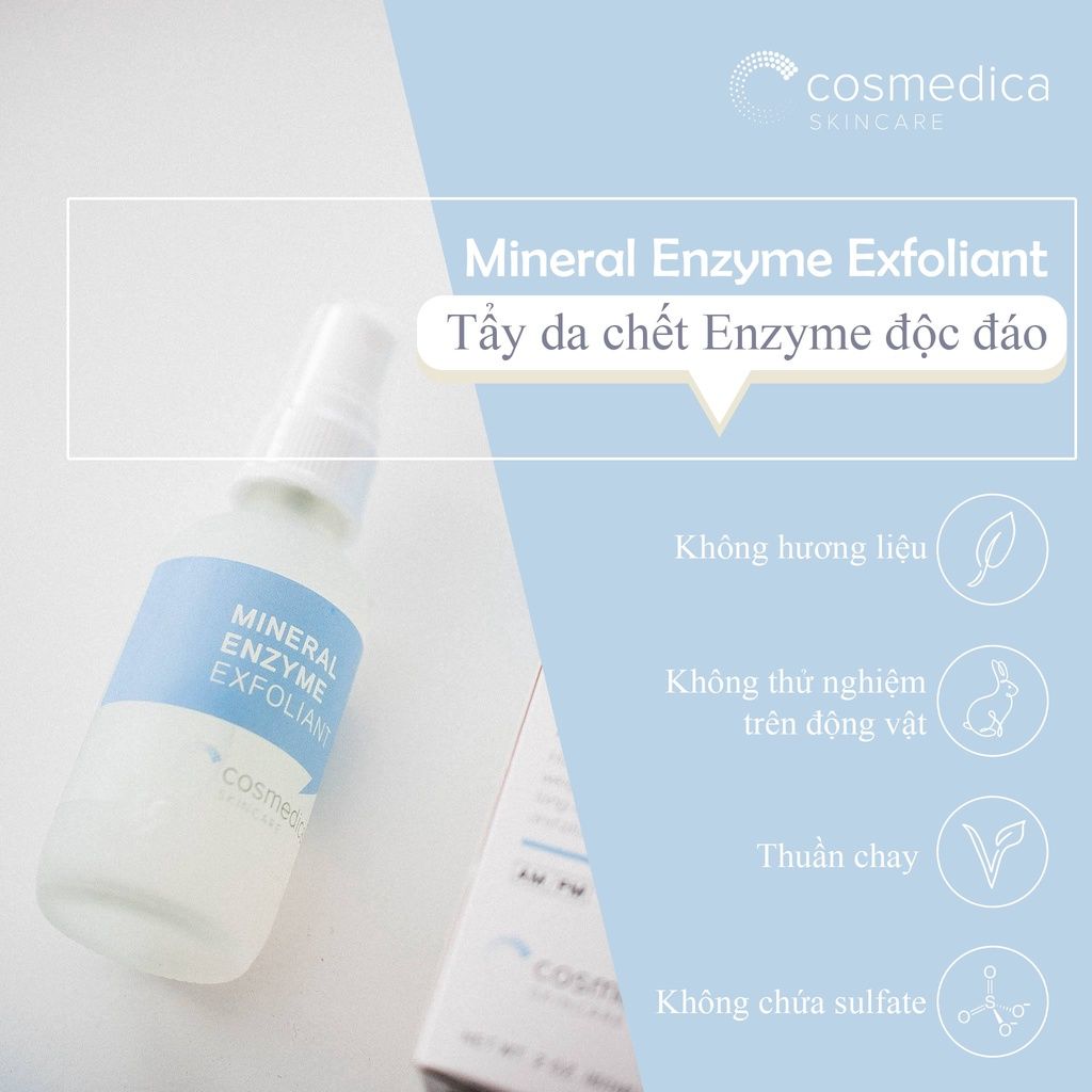 Tẩy Tế Bào Chết Từ Enzyme Thực Vật Cosmedica Mineral Enzyme Exfoliant 60ml
