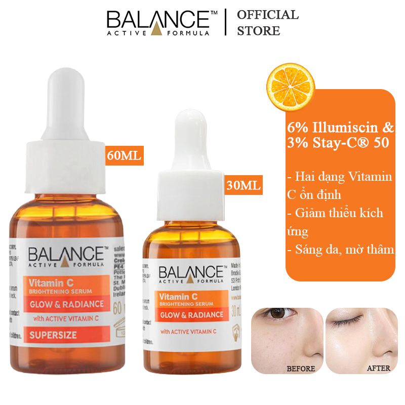 Serum Balance Active Formula Tinh Chất Hỗ Trợ Dưỡng Sáng, Làm Đều Màu Da Balance Active Formula Vitamin C Brightening Serum