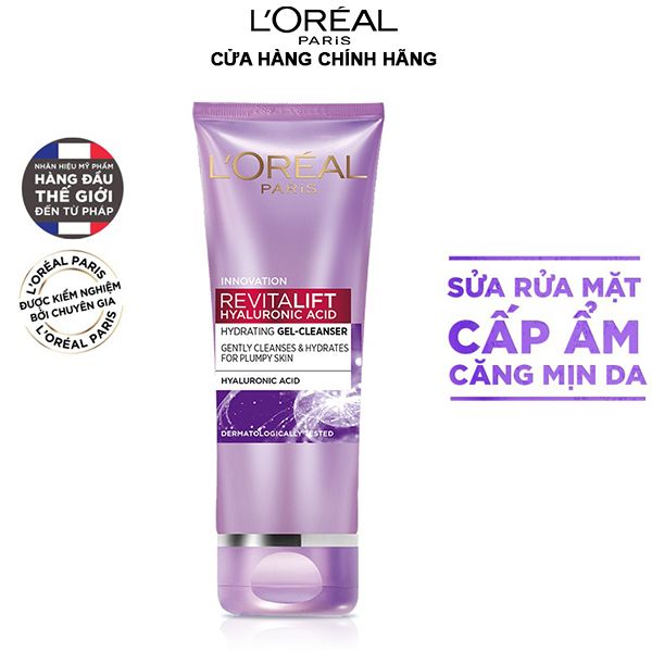 Sữa Rửa Mặt Cấp Ẩm L'oreal Revitalift Hyaluronic Acid Hydrating Gel Cleanser 100ml