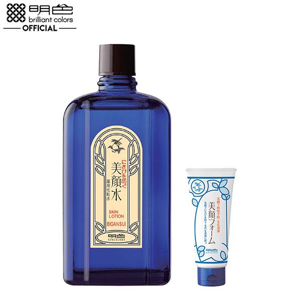 [2 Items] Bộ Sản Phẩm Ngăn Ngừa Mụn Meishoku Bigansui Skin Lotion + Meishoku Bigan Facial Wash