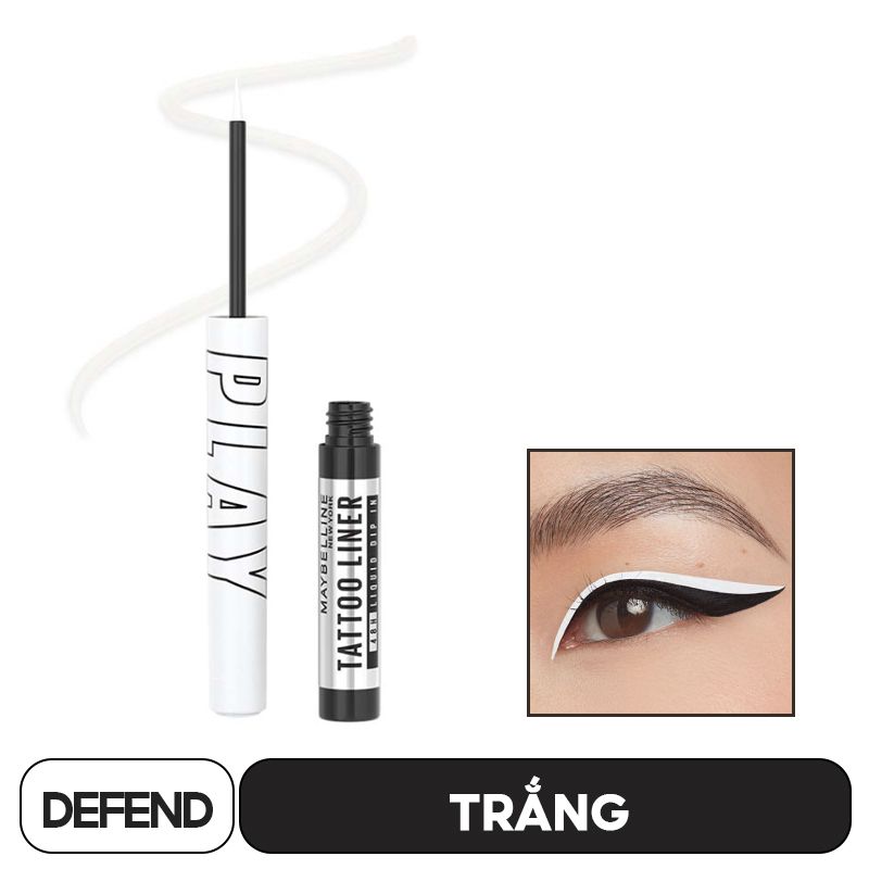 Kẻ Mắt Nước 6 Màu Bền Màu Lâu Trôi Maybelline Tattoo Liner Play 2.1ml