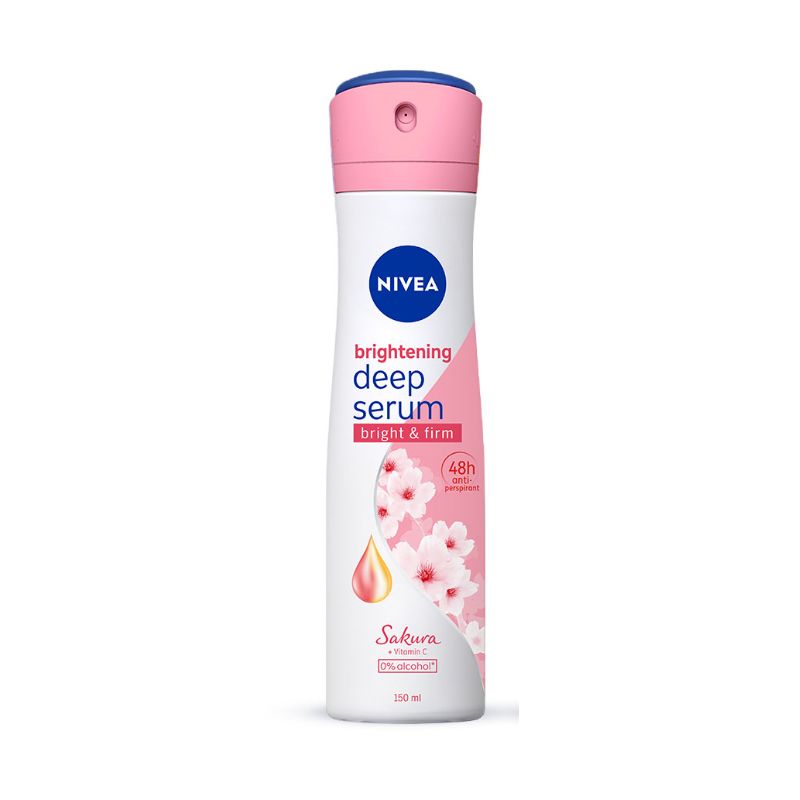 Xịt Ngăn Mùi Serum Dưỡng Trắng Da Nivea Brightening Deep Serum 48H Anti-Perspirant 150ml