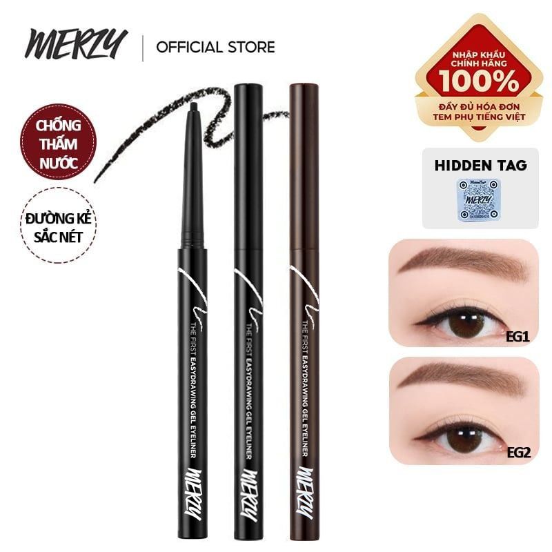 Chì Kẻ Mắt Chống Trôi Merzy Easydrawing Gel Eyeliner 0.14g