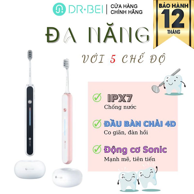 Bàn Chải Điện Đa Năng DR.BEI Sonic Electric Toothbrush S7