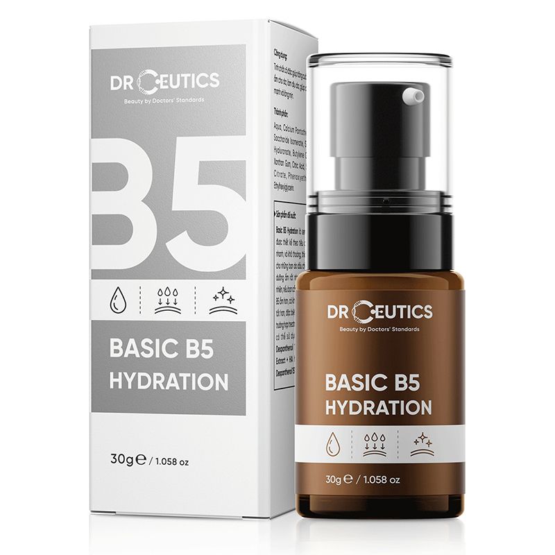 Serum DrCeutics Tinh Chất Dưỡng Cấp Ẩm, Làm Dịu Da Cho Da Dầu Mụn DrCeutics Basic B5 Hydration 30g