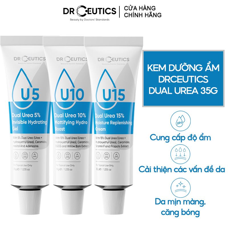 Kem Dưỡng Ẩm, Cải Thiện Làn Da DrCeutics Dual Urea 5%, 10%, 15% 35g