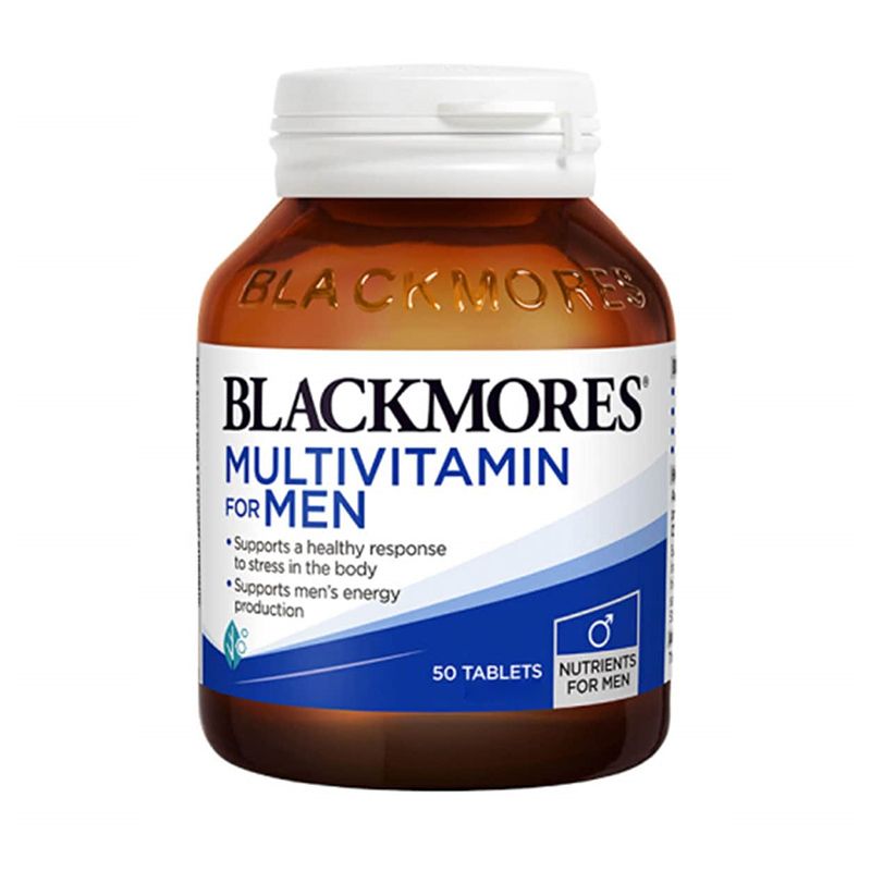 [50 Viên/Lọ] Viên Uống Vitamin Tổng Hợp, Hỗ Trợ Sức Khỏe Toàn Diện Cho Nam Giới Blackmores Multivitamin For Men (date 7/2025)