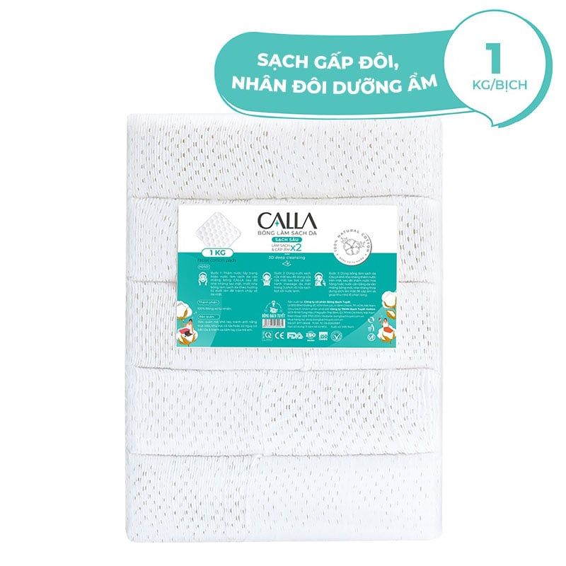 Bông Tẩy Trang Làm Sạch Da Bông Bạch Tuyết Calla Facial Cotton Pads