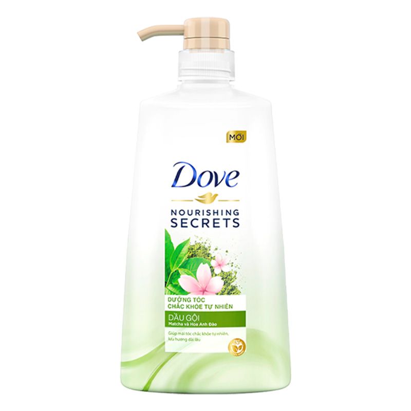 [640g] Dầu Gội Vào Nếp Suôn Mượt, Óng Mềm Tự Nhiên DOVE Nourishing Secret Dầu Gội Matcha Và Hoa Anh Đào