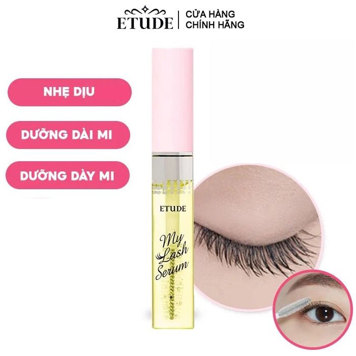 Serum Etude Tinh Chất Dưỡng Mi, Hỗ Trợ Làm Dài, Dày Mi Etude My Lash Serum 9g