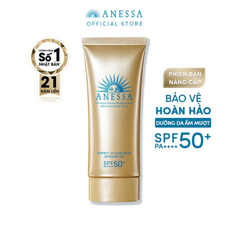 Gel Chống Nắng Chống Trôi, Dưỡng Da Anessa Perfect UV Sunscreen Skincare Gel SPF50+/PA++++