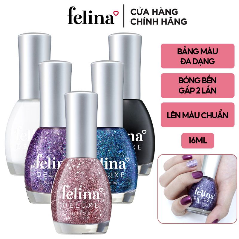 Sơn Móng Tay Màu Sắc Đa Dạng, Dưỡng Móng Chắc Khỏe Felina Deluxe Nail Polish 16ml