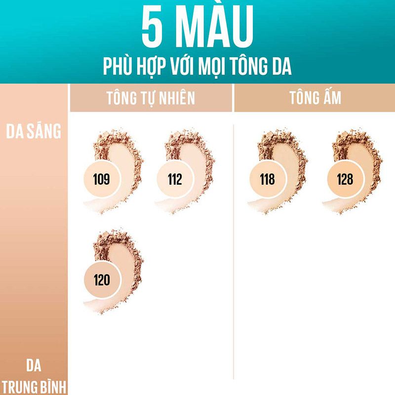 Phấn Phủ Dạng Nén Che Phủ Hoàn Hảo, Kiềm Dầu Hiệu Quả Maybelline Fit Me Matte Poreless Powder SPF32 /PA+++ 6g - Hộp Tròn