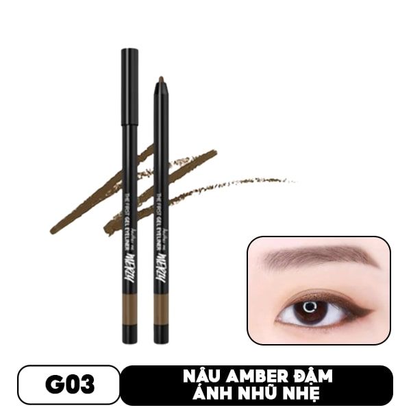 [Màu 1-14] Chì Kẻ Mắt Dạng Gel Lâu Trôi Merzy The First Gel Eyeliner 0.5g