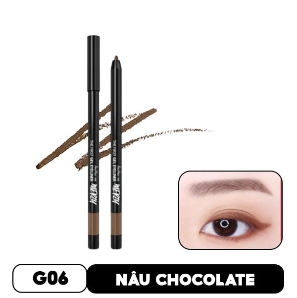 [Màu 1-14] Chì Kẻ Mắt Dạng Gel Lâu Trôi Merzy The First Gel Eyeliner 0.5g