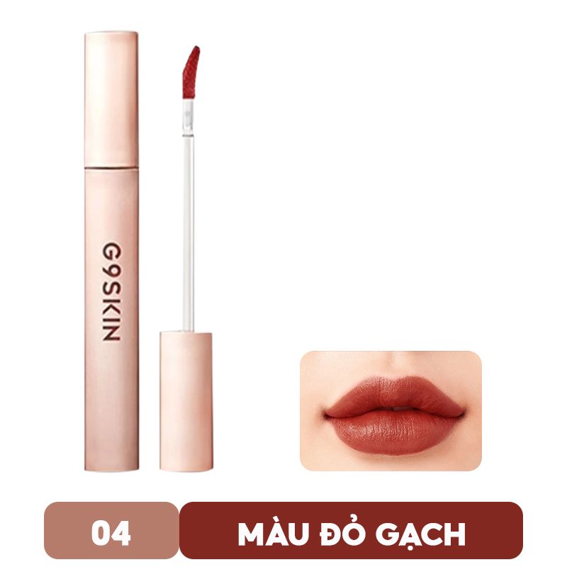 [Màu 1-6] Son Kem Lì, Siêu Mịn Mượt, Lên Màu Chuẩn G9Skin First V-Fit Velvet Tint