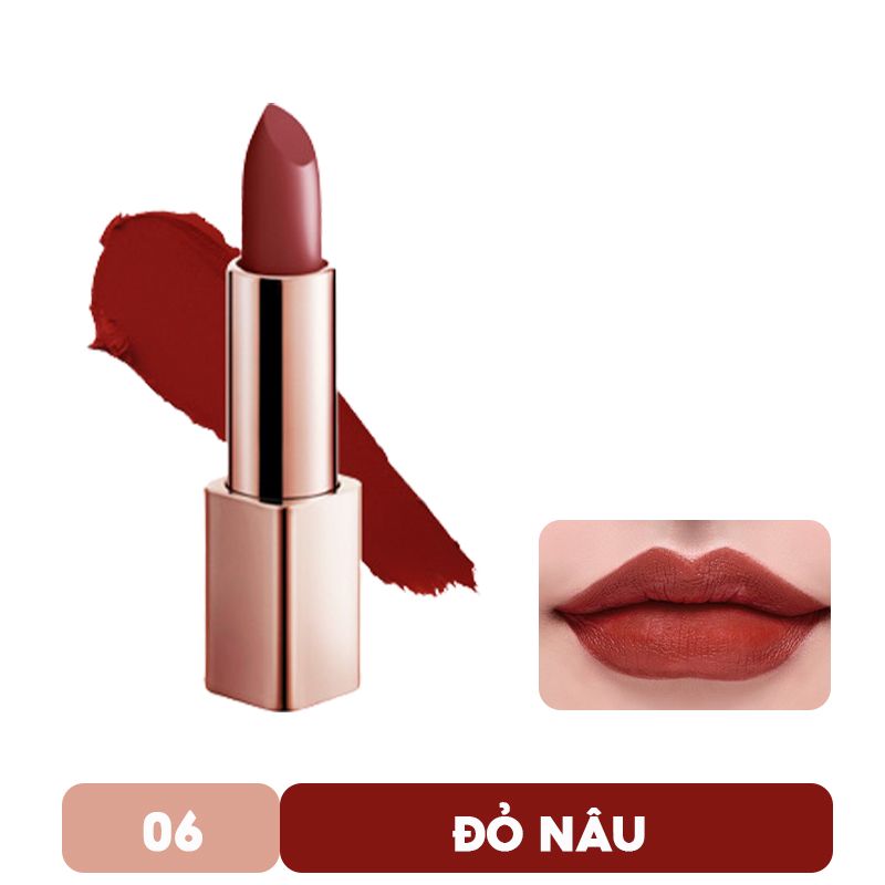 [Màu 1-8] Son Thỏi Lì Chất Siêu Mịn, Vỏ Vàng Cao Cấp G9Skin First V-Fit Lipstick