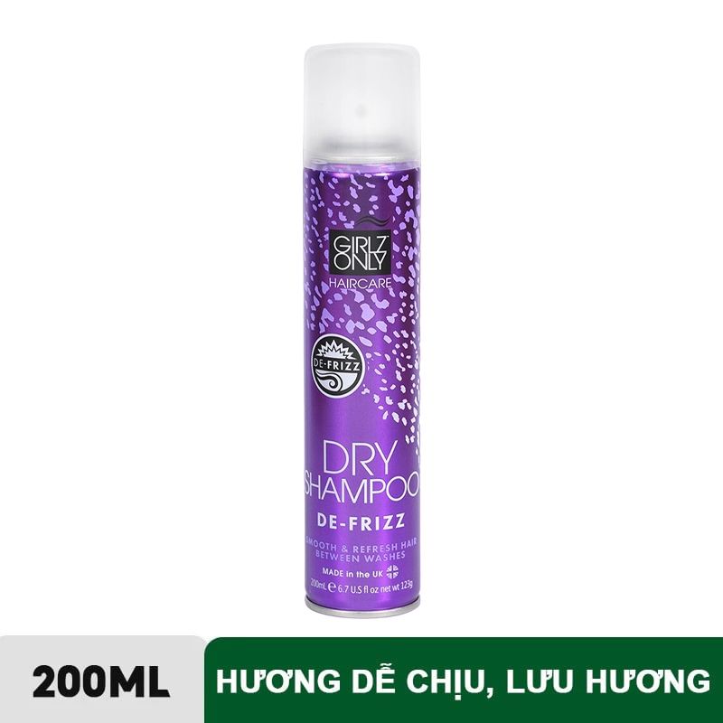 Dầu Gội Khô Girlz Only Dry Shampoo (Party Nights/ Dawn Til Dusk/ Dazzling Volume/ No Residue Nude)