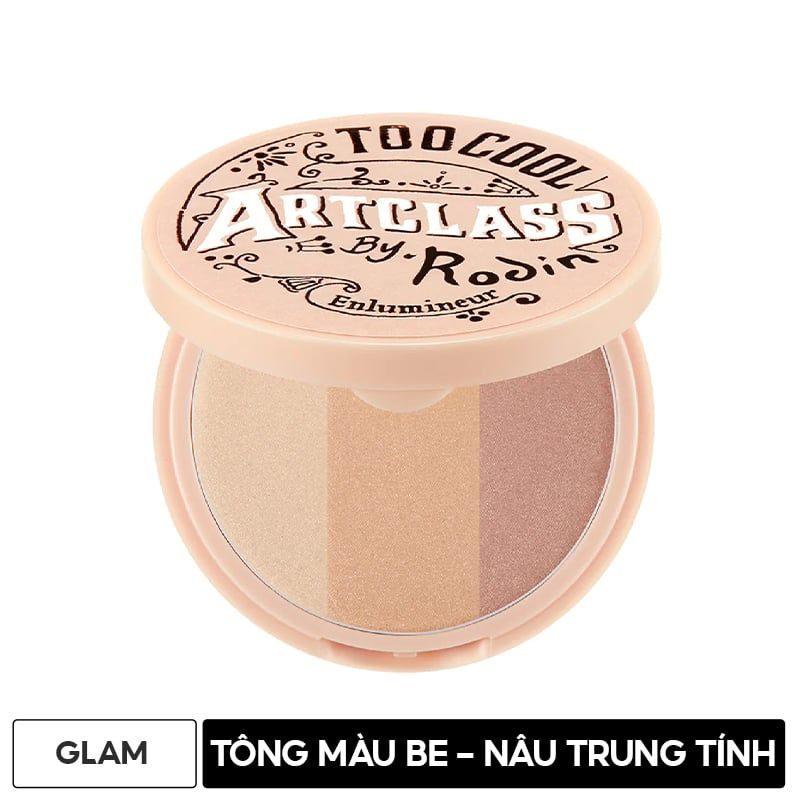 Phấn Bắt Sáng Ánh Nhũ 3 Màu Too Cool For School Art Class By Rodin Highlighter 11g