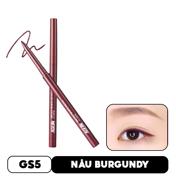 Chì Kẻ Mắt Siêu Mảnh Chống Trôi, Siêu Bền, Siêu Lì Merzy The First Slim Gel Eyeliner 0.05g