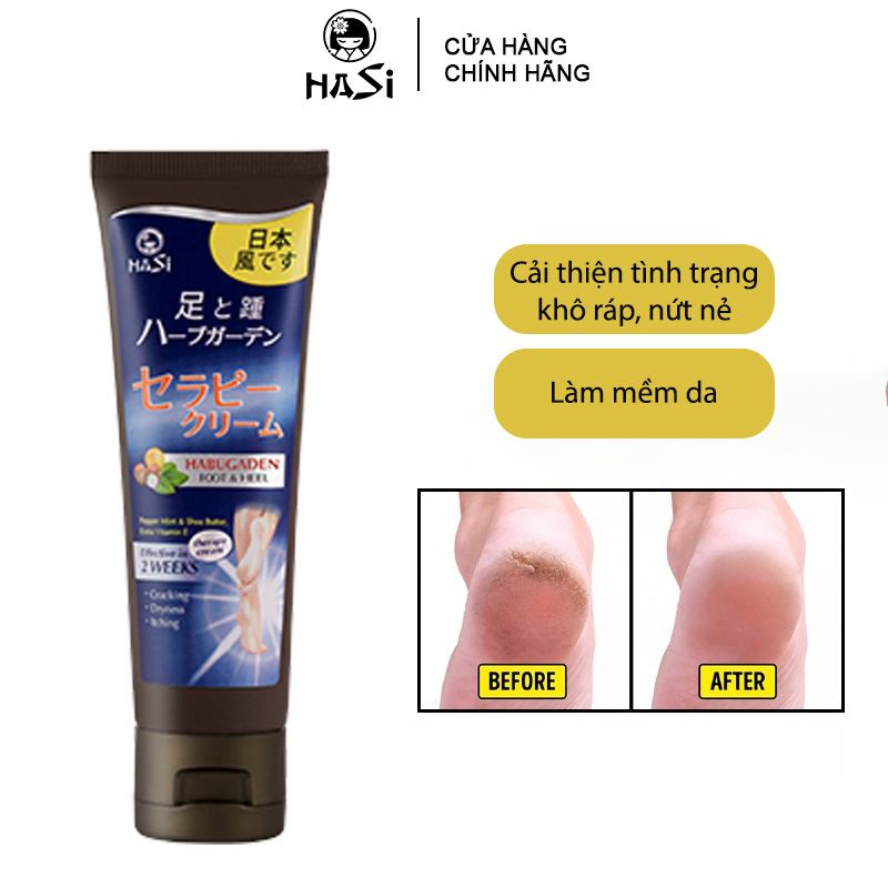 Kem Dưỡng Da Chân Hasi Habugaden Foot Heel Therapy Cream 80g