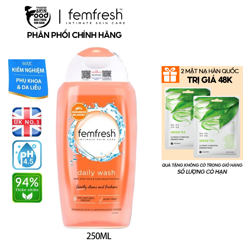 Dung Dịch Vệ Sinh Phụ Nữ Dưỡng Ẩm Cân Bằng Độ pH Femfresh Daily Intimate Wash (Che tên sản phẩm khi giao hàng)