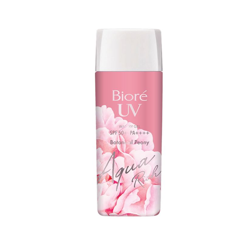 Gel Chống Nắng Màng Nước Dưỡng Ẩm Hương Hoa Mẫu Đơn Bioré UV Aqua Rich Watery Gel Botanical Peony SPF50+/PA++++ 90ml