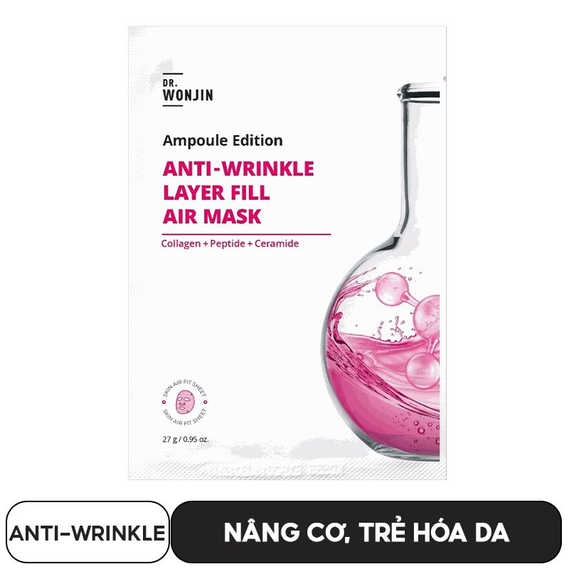 Mặt Nạ Siêu Tinh Chất Cấp Ẩm, Làm Dịu Da Wonjin Ampoule Edition Fill Air Mask 27g