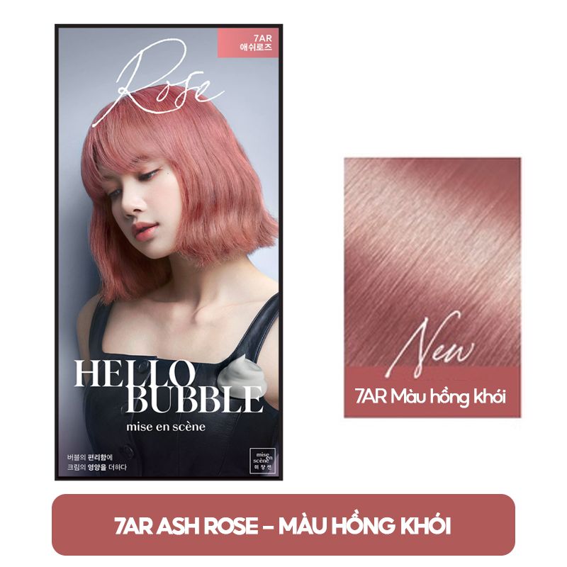 [Black Pink's Choice] Thuốc Gội Nhuộm Tóc Dạng Bọt Mise En Scene Hello Bubble Foam Color