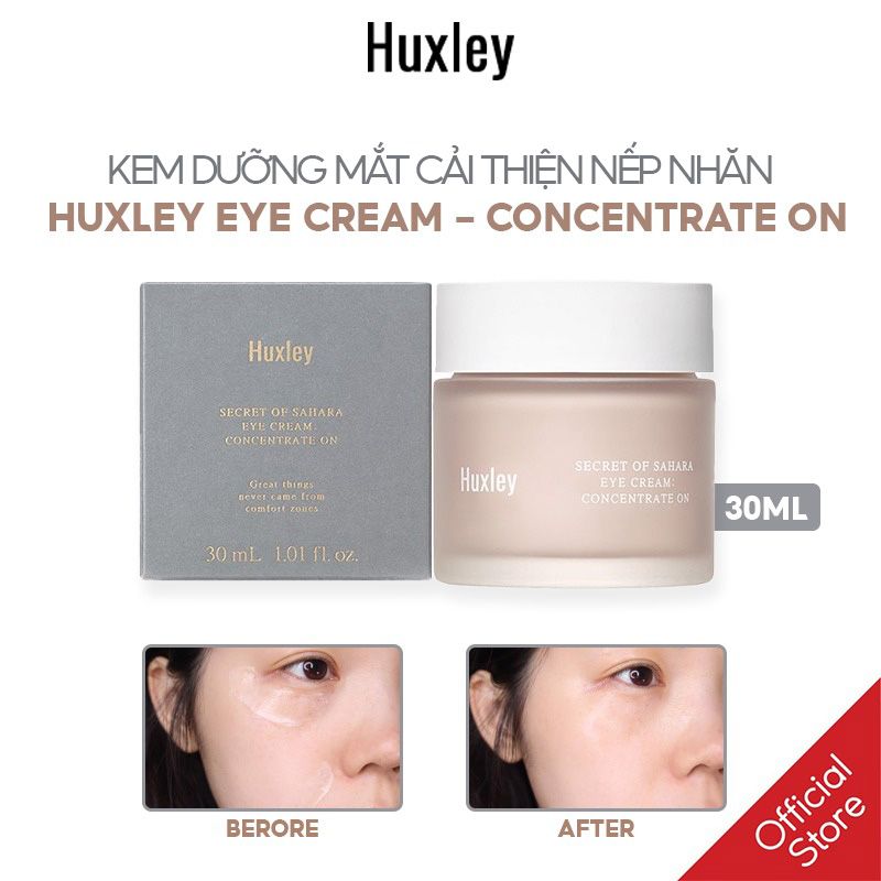 Kem Dưỡng Mắt Hạn Chế Lão Hóa Huxley Eye Cream - Concentrate On 30ml