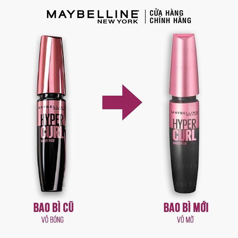 Mascara Làm Dài Và Cong Mi, Không Lem Không Trôi Maybelline The Hyper Curl Mascara