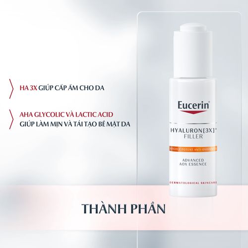 Serum Eucerin Tinh Chất Ngăn Ngừa Lão Hóa Dưỡng Ẩm Sâu Eucerin Anti-age Hyaluron-Filler Advanced AOX Essence 30ml