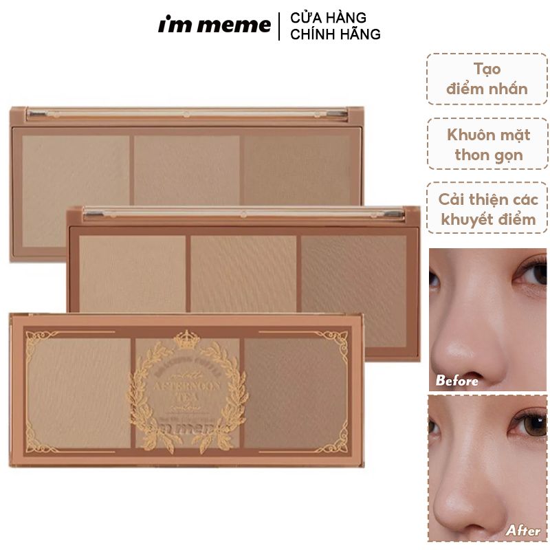 Bảng Phấn Tạo Khối 3 Màu I'm Meme I'm Afternoon Tea Contour Palette 11.4g