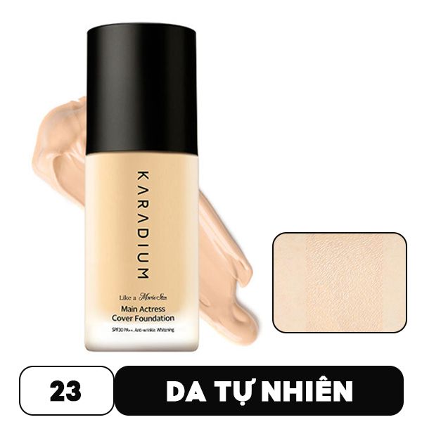 Kem Nền Mỏng Nhẹ Tự Nhiên, Che Khuyết Điểm Tốt Karadium Main Actress Cover Foundation SPF30/PA++  30ml