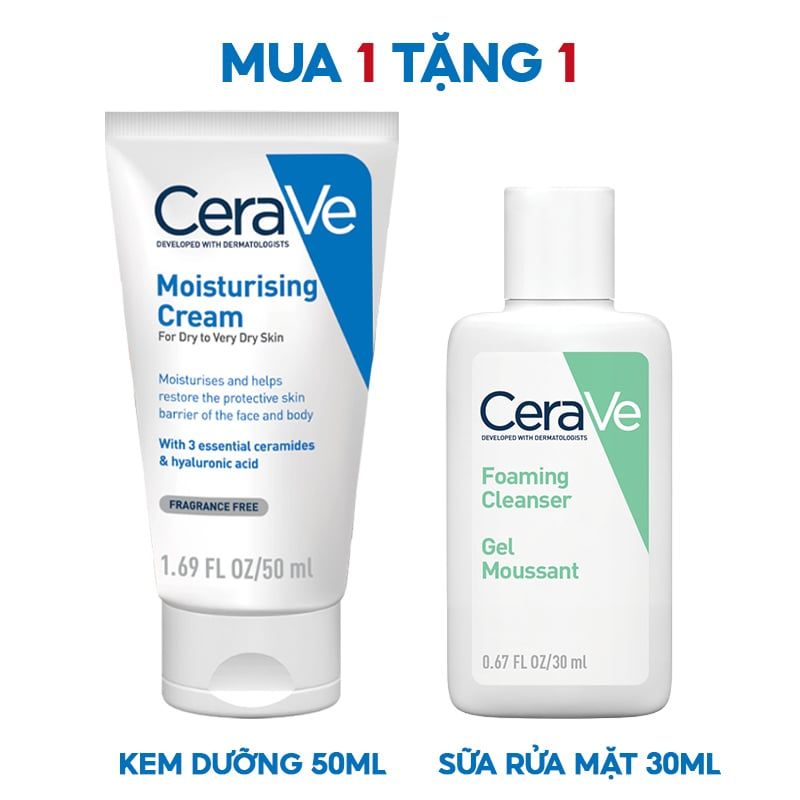 Kem Dưỡng Ẩm Dành Cho Da Khô Cerave Developed With Dermatologists Moisturising Cream