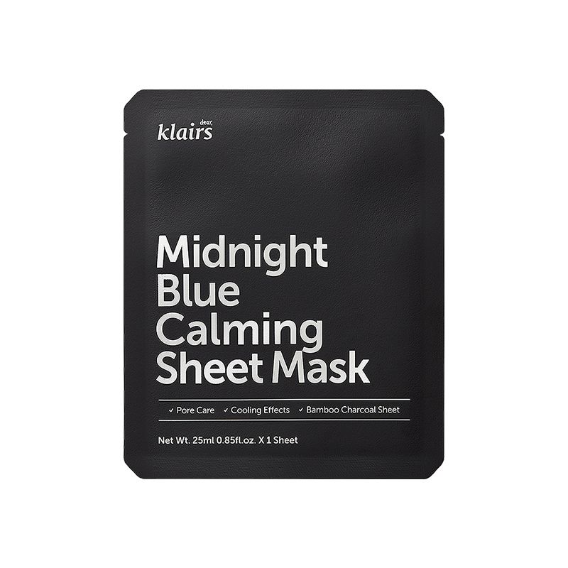 Mặt Nạ Làm Dịu, Hỗ Trợ Giảm Kích Ứng, Phục Hồi Da Klairs Midnight Blue Calming Sheet Mask 25ml