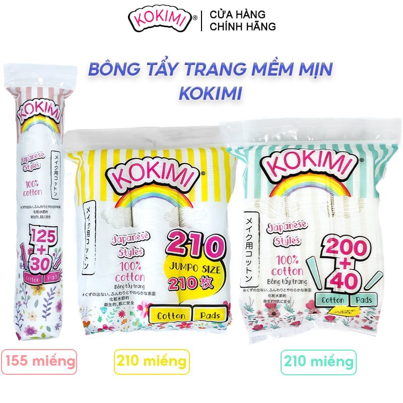 Bông Tẩy Trang Mềm Mịn Kokimi