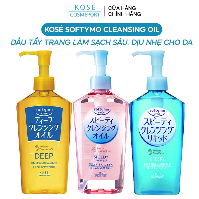 Dầu Tẩy Trang Làm Sạch Sâu, Dịu Nhẹ Cho Da Kosé Softymo Cleansing Oil 230ml