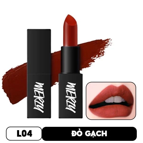 [Màu 1-16] Son Thỏi Lì, Mịn Môi Merzy The First Lipstick 3.5g - L4 With Me