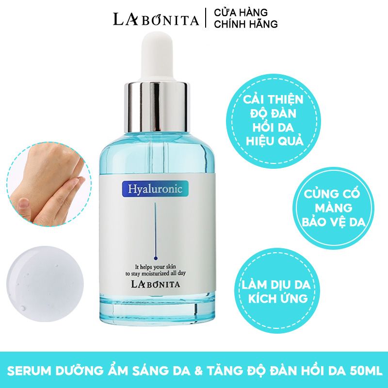 Serum Dưỡng Ẩm Sáng Da & Tăng Độ Đàn Hồi Da La Bonita Vital Hyaluronic Acid Serum 50ml