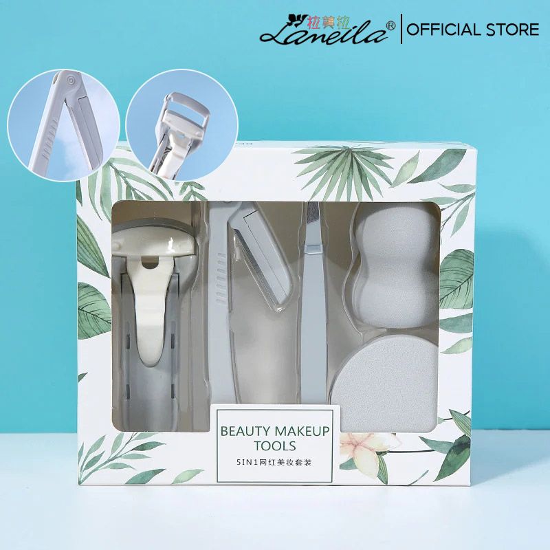 [NHẬP KHẨU][Set 5 Món] Bộ Dụng Cụ Trang Điểm Tiện Lợi Lameila A80135