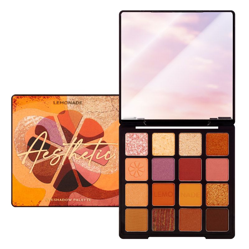 Bảng Phấn Mắt 16 Ô Siêu Mềm Mịn, Bền Màu, Lâu Trôi Lemonade Aesthetic Eyeshadow Palette 20.8g