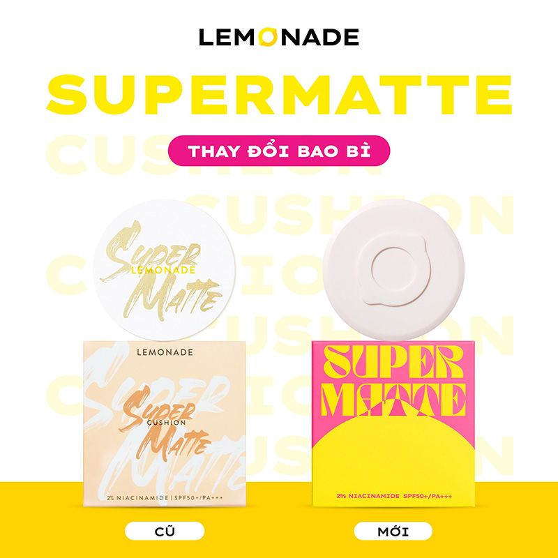 Phấn Nước Kiềm Dầu, Che Phủ Tốt Lemonade Supper Matte Cushion SPF50+/PA+++ 15g