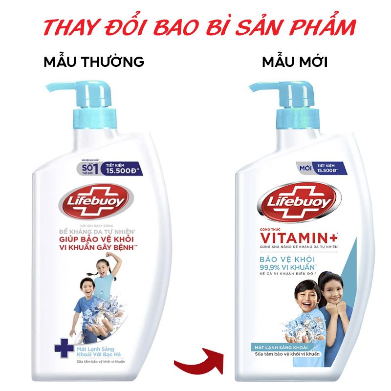 Sữa Tắm Bảo Vệ Da Vi Khuẩn Lifebuoy Chăm Sóc Da